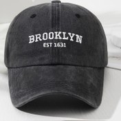 Resim Unisex EST 1631 Nakışlı Baskılı Yumuşak Üst Beyzbol Şapkası, Spor, Balıkçılık ve Kamp için Ayarlanabilir Kenarlı Vintage Erkek ve Kadın Moda Dış Mekan Şapka 