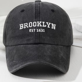 Resim Unisex EST 1631 Nakışlı Baskılı Yumuşak Üst Beyzbol Şapkası, Spor, Balıkçılık ve Kamp için Ayarlanabilir Kenarlı Vintage Erkek ve Kadın Moda Dış Mekan Şapka 