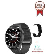 Resim Torima Dt3 Smartwatch Uyumlu Ek Kordonlu Bluetooth Çağrı Özellikli Akıllı Saat Siyah 46mm 