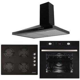 Resim Alveus Middle 627 MFA 627 - GLS 640 - Gusto Siyah Ankastre Set 