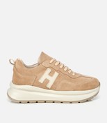 Resim Hotiç Kadın Süet Deri Bej Kalın Tabanlı Comfort Spor Ayakkabı 