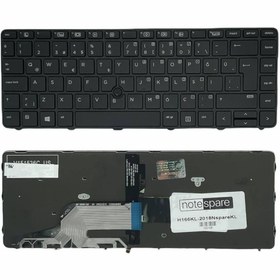 Resim Notespare Hp ile Uyumlu ProBook 440 G4 Z3A11ES, 440 G4 Z3A12ES Notebook Klavye Işıklı Siyah TR 