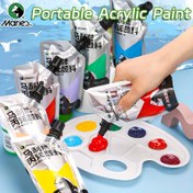Resim Marie'nin Akrilik Boyası (100ml/3.38oz), Çeşitli Renkler, Su Geçirmez, Taşınabilir Sanat Pigmentleri DIY El Sanatları, Graffiti, Çizim, Boyama, Tuval, Kaya, Ahşap, Duvar Ve Seramik Için, Başlangıç ​​Seviyesi, Yetişkinler Ve Sanatçılar Için Profesyonel Zengin Pigmentler 