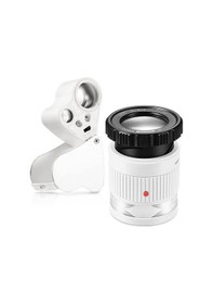 Resim Adet 30x 60x Işıklı Büyüteç Büyüteç, Led Işıklı Cam Göz B 