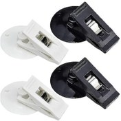 Resim 4'lü Ön Cam Fiş Tutucu, Park Fiş Tutucu, Banknot Tutucu, Araba Camı, Güneşlik, Gözlük, Klips, V Şekilli Kart Klipsi Seti - Kaiyi 