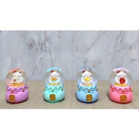 Resim Şans Kedisi Işıklı Kar Küresi Alk4914 01 