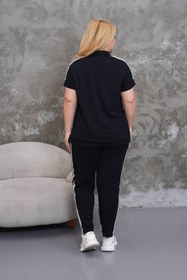 Resim D LAVELLA Büyük Beden Modal Oysho Şeritli İkili Takım 