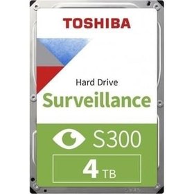 Resim Toshiba S300 HDWT840UZSVA 4 Tb 3.5Inç 5400rpm 128mb Sata3 180tb/Y 7/24 Güvenlik Harddiski 
