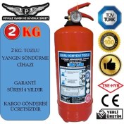 Resim Poyraz Yangın Sondurme Tüpü Söndürücü Tupu 2kg Arac Tüpü 4yıl Garantıli Tüv-Türk Muayeneye Uyumlu 4 Yıl Garantılı 