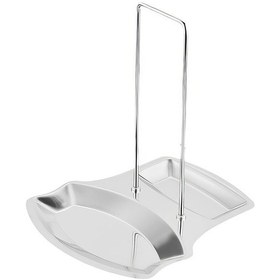 Resim 304 Çelik Mutfak Tezgah Üstü Kepçe Ve Tencere Kapağı Tutucu Kaşıklık Mt204 Gri 