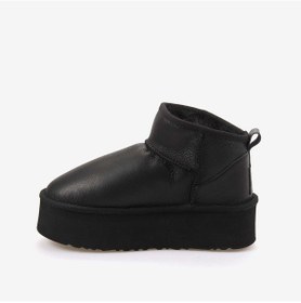 Resim Hawen Angels Kürklü Süet Deri Kadın Topuklu Bot 2301 Siyah 