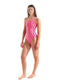 Resim Ripple Print Swimsuit Lightdrop Kadın Pembe Yüzücü Mayosu 010980990 1766691 Pembe 