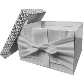 Resim 40x30x25 - Düğün Takı Kutusu - 1 Adet Düğün,nişan,kına Takı Sandık Kutusu Beyaz 