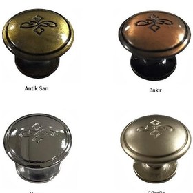 Resim Eymenyapimarket Zümrüt Düğme Mobilya Kulp Dolap Çekmece 