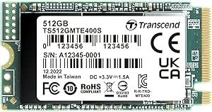 Resim Transcend MTE400S 512 GB NVMe PCIe Gen3 x4 M.2 2242 Dahili Solid State Drive (SSD) 3D TLC NAND (TS512GMTE400S) 