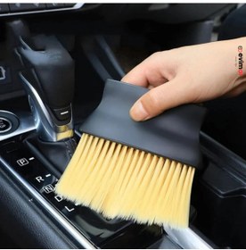 Resim hipiylow Araç İçi Detaylı Temizlik Fırçası Oto Araba Klima Havalandırma Premium Yumuşak Tüylü Fırça 