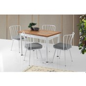 Resim Erezogullari_Mobilya Smart Açılır Mutfak Masası Ve 4 Adet Sandalye Takımı 70*110Cm 