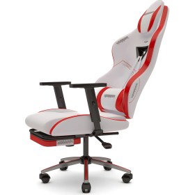 Resim Warrior Aragorn Blanc Deri Oyuncu Koltuğu - Kırmızı - Ayak Uzatmalı Bilgisayar Sandalyesi 1698B0511 