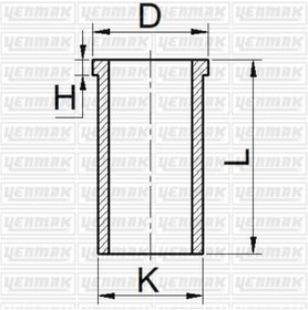 Resim YENMAK Toyota Motor Gomlek Std Corolla 1,3 Benzinli 2e Motor 73 MM - 51-66016-000 