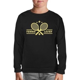 Resim Lord T-Shirt Tenis - Lover Siyah Çocuk Sweatshirt 