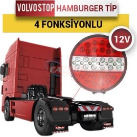 Resim Carub Lamba Stop Hamburger Tip 12 V Ledli 
