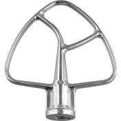 Resim Mutfak Yardımı Için Paslanmaz Çelik Düz Çırpıcı 4.5 Qt - 5 Qt Yatırma Standı Mutli Mixer Ekler Için Mutfak Pişirme Aksesuarı (Yurt Dışından) 