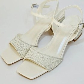 Resim Kindep London&london İncili Alçak Topuklu Kadın Abiye Ayakkabı Sedef Sedef 