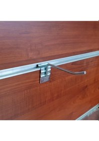 Resim 50 Adet Kanallı Pano Kancası Askı Kancası 10 Cm 