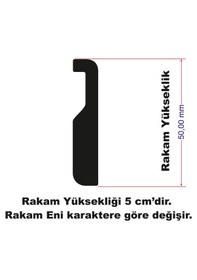 Resim Stencil Rakam Boyama Şablonu X041-sayı Rakam Yüksekliği 5 Cm 