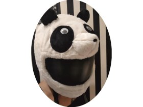 Resim Kaskmania Peluş Kask Kılıfı Panda 