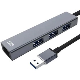 Resim DM CHB011 USB to RJ45 100Mbps Ethernet ve USB Çoklayıcı Dönüştürücü 