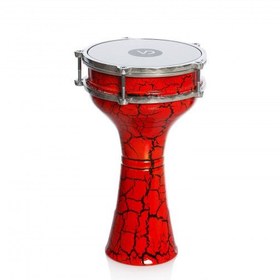 Resim Rhythm Percussion RTM244K Çatlak Boyalı Alüminyum Darbuka (No:4) | Estetik Çatlak Desenli Kaplama Geniş Ses Hacmi Sahne Performansı İçin 