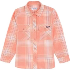 Resim U.s. Polo Assn. Kız Çocuk Turuncu Gömlek Desenli 50297470-vr051 Turuncu 