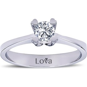 Resim Lova E Renk 0,31 Karat Pırlanta Tektaş Yüzük - HRD Sertifikalı 