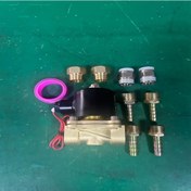 Resim Tongdashop Normalde Kapalı Dc24v Pirinç Solenoid Vana Su Hava Gaz Endüstriyel Otomasyon 