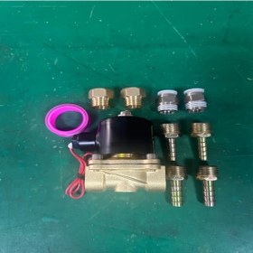 Resim Tongdashop Normalde Kapalı Dc24v Pirinç Solenoid Vana Su Hava Gaz Endüstriyel Otomasyon 