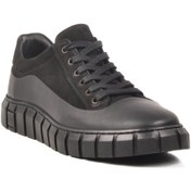 Resim AYAKMOD Siyah Nubuk Hakiki Deri Erkek Sneaker 2K0674-7662 M 