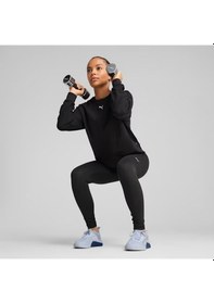 Resim Puma Cloudspun Fashion Midlayer Kadın Siyah Antrenman T-shirt 52668801 1643719 SIYAH 