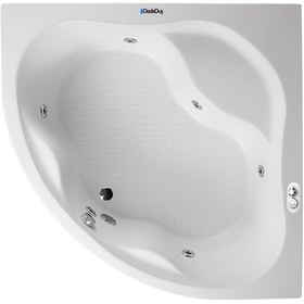 Resim Renkli Oturmalı Küvet | Jakuzi | Kuruçeşme | Sanacryl - 140x140 / Siyah / 1 Kişilik 