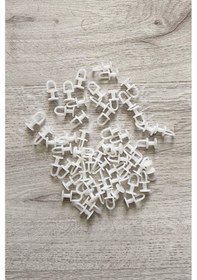 Resim Dikmeli Sistem 75 Adet Tül Ve Perde Düğmesi Sağlam Korniş Halkası Altın - Açık Gri 