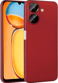 Resim Poco C65 Kılıf Zore Premier Silikon Kapak-kırmızı Kirmizi 