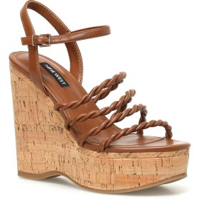 Resim Nine West Renest3 3fx Kahverengi Kadın Dolgu Topuk Sandalet 