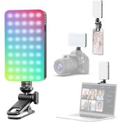 Resim Xindoker Rgb D10s Led Işık 2500k-9000k Renk Sıcaklığı 10 Sahne Efekti 3000mah Pil Bilgisayar Telefon Kamera Uyumlu Siyah 