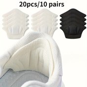 Resim 20 adet/10 Çift EVA Ayak Bileği Yastıkları, Spor Ayakkabılar, Sneaker'lar ve Yüksek Topuklu Ayakkabılar için Uygun Kesikli Jel ile - Ayakların Sürtünmesini Önlemek ve Topukların Düşmesini Engellemek İçin Çok Fonksiyonlu Topuk Etiketleri, Kırpılabilir 
