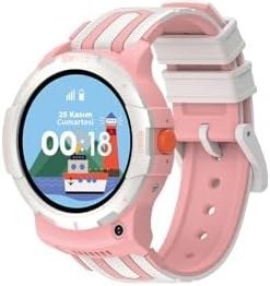 Resim Xee Kids SIM Kartlı Konum Takipli Görüntülü Konuşmalı Akıllı Çocuk Saati, Mavi (Pembe) 