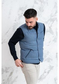 Resim Sir Slimfit Çıtçıtlı Şişme Erkek Yelek 