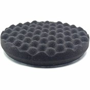 Resim MİRKA Epoksi Reçine Yumuşak Yüzeyli Parlatma Polisaj Köpük Pedi Waffle Siyah Renk 150 X 25 Mm 