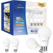 Resim 4-Pack PIBAOGU LED Ampuller, 15W E27 Vida Tabanı, 220V-265V, Enerji Verimli, Titreşimsiz, Ev Kullanımı İçin, Küresel Şekilli, Pil Gerekmez 