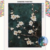 Resim 1 adet, Yetişkin 5D Elmas Boyama Kiti, Çiçek, Tam Elmas Sanat Seti, Taşlı Boyama Sanatı, Yuvarlak Elmas DIY El Sanatları Projesi, Başlangıç Seviyesi ve DIY Tutkunları için Uygun, Mozaik Dekoratif Duvar Sanatı Boyama, Ev Duvar Dekorasyonu Hediye Çerçevesiz Uygun Yatak Odası, Oturma Odası Ev Dekorasyonu, 29.97cm*40.13cm 