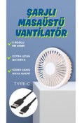 Resim ESTRON 3 Kademeli Usb Girişli Soğutucu Masaüstü Mini Vantilatör Fan ( Beyaz, Lacivert, Siyah, Turuncu ) 